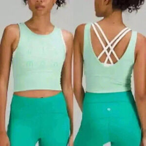 Lululemon Power Pivot Everlux Tank Motif Wild Mint Size XS